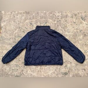 Madewell Navy coat convert to neck pillow